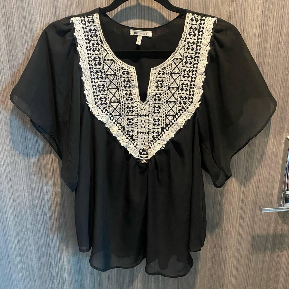 SOLD Miami sheer top
